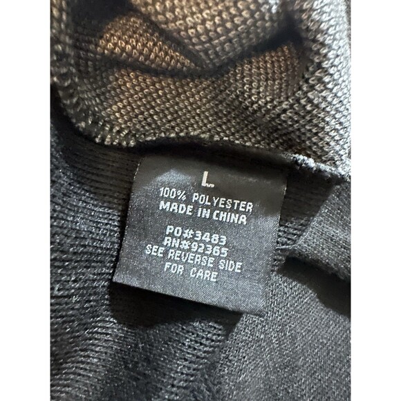 Studio By Omega Vintage Pullover Sweater Black & Gray Argyle 1/4 Zip Men’s L - Picture 6 of 8